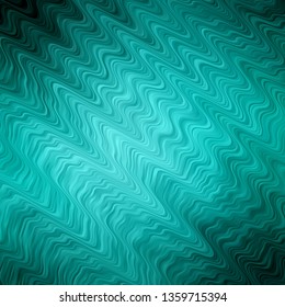 Light Green vector pattern with curved lines. Illustration in abstract style with gradient curved.  Best design for your ad, poster, banner.
