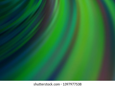 Light Green vector pattern with curved circles. Brand new colored illustration in marble style with gradient. Marble design for your web site.