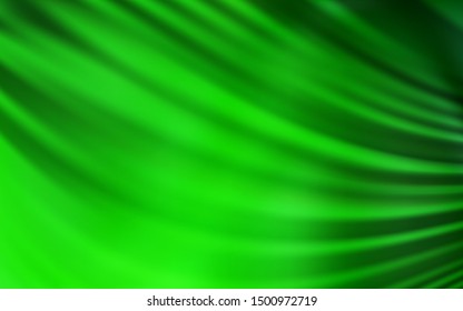 Light Green vector pattern with curved lines. Colorful abstract illustration with gradient lines. Elegant pattern for a brand book.