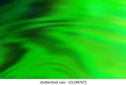 Light Green vector pattern with curved lines. Colorful geometric sample with gradient lines.  Colorful wave pattern for your design.
