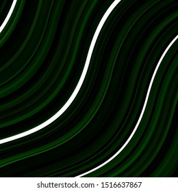 Light Green vector pattern with curved lines. Gradient illustration in simple style with bows. Pattern for websites, landing pages.