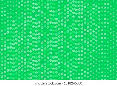 Light Green vector pattern with curved lines. Glitter abstract illustration with wry lines. Elegant pattern for a brand book.