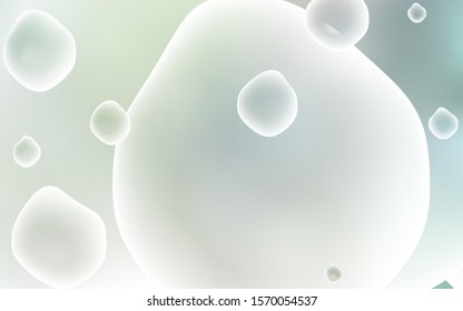 Light Green vector pattern with curved circles. Shining illustration, which consist of blurred lines, circles. New composition for your brand book.