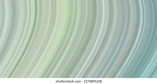 Light Green vector pattern with curved lines. Colorful illustration in abstract style with bent lines. Pattern for websites, landing pages.