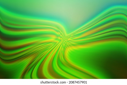 Light Green vector pattern with curved lines. An elegant bright illustration with gradient. New composition for your brand book.