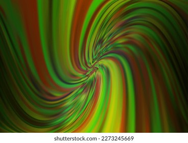 Light Green vector pattern with curved circles. Brand new colored illustration in marble style with gradient. Pattern for your business design.