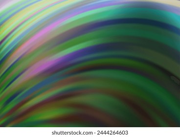 Light Green vector pattern with curved circles. A sample with blurred bubble shapes. Pattern for your business design.