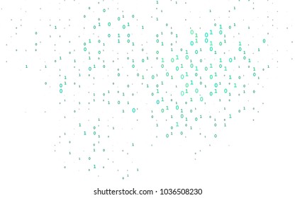 Light Green vector pattern with Digit symbols. Abstract illustration with colored algebra signs. The pattern can be used for ad, booklets, leaflets of education.