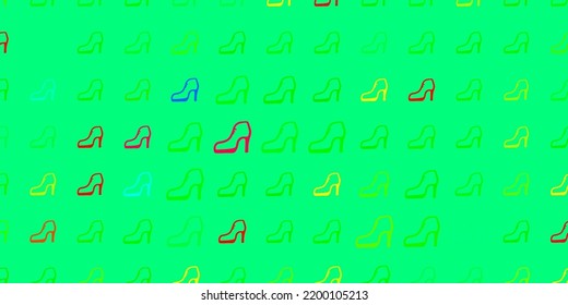 Light green vector pattern with feminism elements. Simple design in abstract style with women’s rights activism. Background for International Women’s Day.