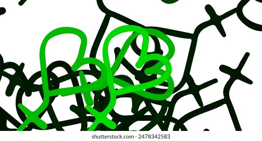 Light Green vector pattern with feminism elements. Colorful illustration with gradient feminism shapes. Simple design for your web site.