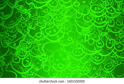Light Green vector pattern with fresh ingredients. Decorative shining illustration with food on abstract template. Pattern for ads of breakfast, lunch, dinner.