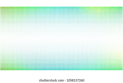 Light Green vector pattern of geometric circle shapes. Colorful mosaic banner. Geometric background with colored disks.