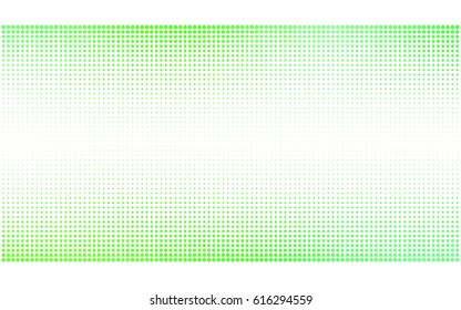 Light Green vector pattern of geometric circle shapes. Colorful mosaic banner. Geometric background with colored disks.