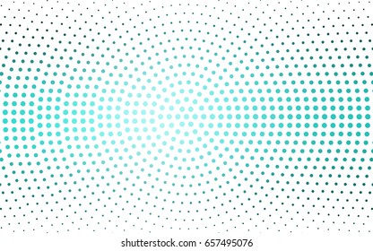 Light Green vector pattern of geometric circle shapes. Colorful mosaic banner. Geometric background with colored disks.