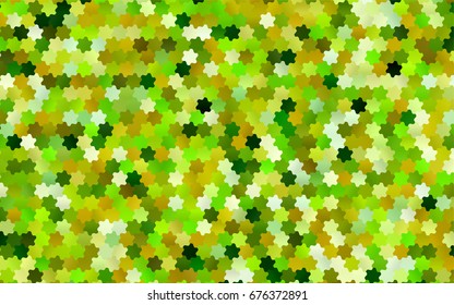 Light Green vector pattern. Geometric sample. Repeating hexagon shapes. Brand-New texture for your design. Pattern can be used for background