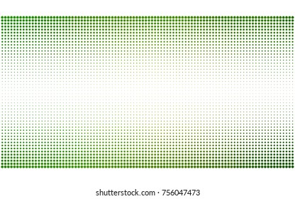 Light Green vector pattern of geometric circle shapes. Colorful mosaic banner. Geometric background with colored disks.
