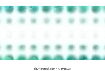 Light Green vector pattern of geometric circle shapes. Colorful mosaic banner. Geometric background with colored disks.