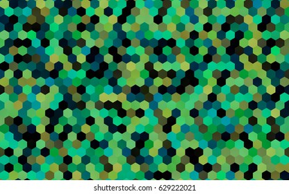 Light green vector pattern. Hexagonal template. Geometric sample. Repeating hexagon shapes. Brand-New texture for your design. Pattern can be used for background