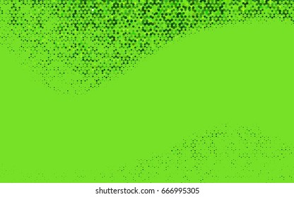 Light Green vector pattern. Hexagonal template. Geometric sample. Repeating hexagon shapes. Brand-New texture for your design. Pattern can be used for background