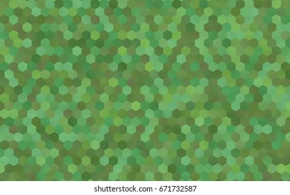 Light Green vector pattern. Hexagonal template. Geometric sample. Repeating hexagon shapes. Brand-New texture for your design. Pattern can be used for background