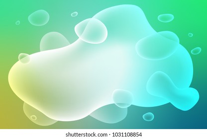 Light Green vector pattern with lamp shapes. Shining crooked illustration in memphis style. The best blurred design for your business.