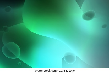 Light Green vector pattern with lamp shapes. Brand-new colored illustration in memphis style with gradient. A completely new memphis design for your business.