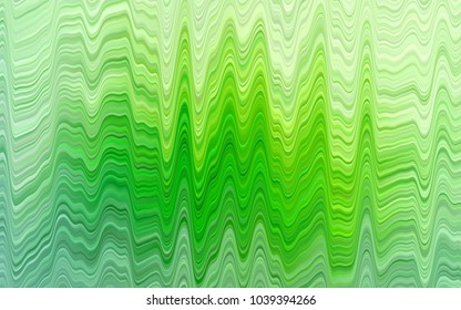 Light Green vector pattern with lamp shapes. Modern gradient abstract illustration with bandy lines. A completely new template for your business design.