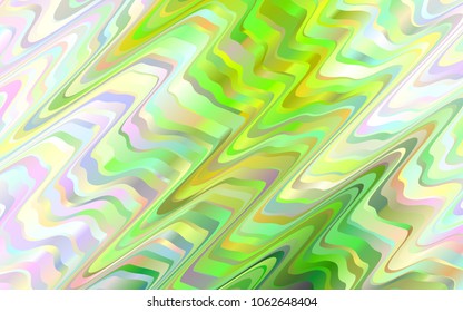 Light Green vector pattern with lamp shapes. Shining crooked illustration in marble style. A new texture for your  ad, booklets, leaflets.