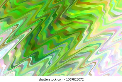 Light Green vector pattern with lamp shapes. Colorful illustration in abstract marble style with gradient. The best blurred design for your business.