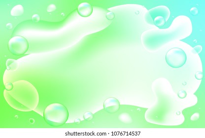 Light Green vector pattern with lamp shapes. Colorful illustration in abstract memphis style with gradient. The best blurred design for your business.