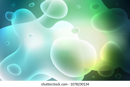 Light Green vector pattern with lamp shapes. A vague circumflex abstract illustration with gradient. A completely new template for your business design.