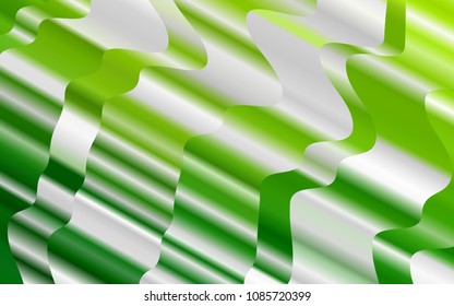 Light Green vector pattern with lamp shapes. Shining illustration, which consist of blurred lines, circles. New composition for your brand book.