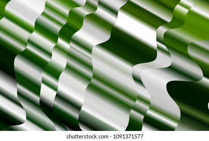 Light Green vector pattern with lamp shapes. Shining illustration, which consist of blurred lines, circles. Brand-new design for your ads, poster, banner.