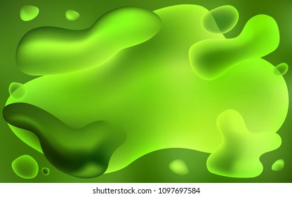 Light Green vector pattern with lamp shapes. Shining crooked illustration in memphis style. The template for cell phone backgrounds.