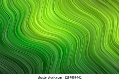 Light Green vector pattern with lamp shapes. A vague circumflex abstract illustration with gradient. A new texture for your  ad, booklets, leaflets.