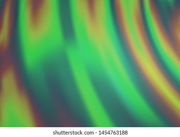 Light Green vector pattern with lamp shapes. A sample with blurred bubble shapes. Pattern for your business design.