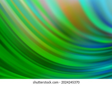Light Green vector pattern with lamp shapes. A sample with blurred bubble shapes. A completely new template for your business design.