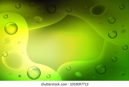 Light Green vector pattern with lava shapes. Brand-new colored illustration in memphis style with gradient. The best blurred design for your business.