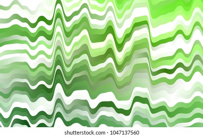 Light Green vector pattern with lava shapes. Shining illustration, which consist of blurred lines, circles. Pattern for your business design.