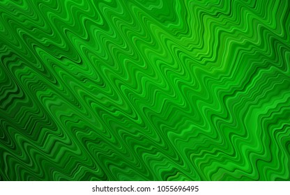 Light Green vector pattern with lava shapes. A sample with blurred bubble shapes. Textured wave pattern for backgrounds.