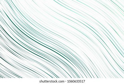 Light Green vector pattern with lava shapes. Shining illustration, which consist of blurred lines, circles. Marble design for your web site.