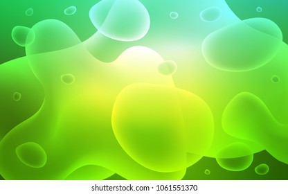 Light Green vector pattern with lava shapes. An elegant bright illustration with gradient. A completely new template for your business design.
