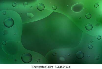 Light Green vector pattern with lava shapes. Creative illustration in halftone memphis style with gradient. A completely new template for your business design.