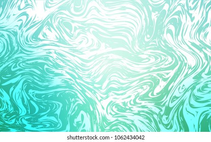 Light Green vector pattern with lava shapes. Modern gradient abstract illustration with bandy lines. Brand-new design for your ads, poster, banner.