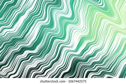 Light Green vector pattern with lava shapes. A completely new color illustration in marble style. New composition for your brand book.