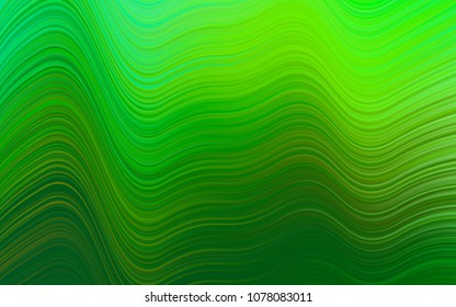 Light Green vector pattern with lava shapes. Blurred geometric sample with gradient bubbles.  The elegant pattern for brand book.