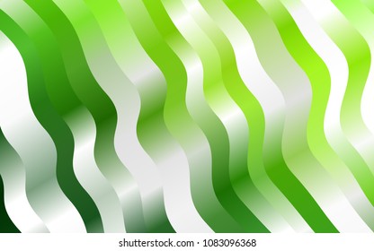 Light Green vector pattern with lava shapes. Modern gradient abstract illustration with bandy lines. Marble design for your web site.