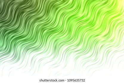 Light Green vector pattern with lava shapes. A sample with blurred bubble shapes. Marble design for your web site.