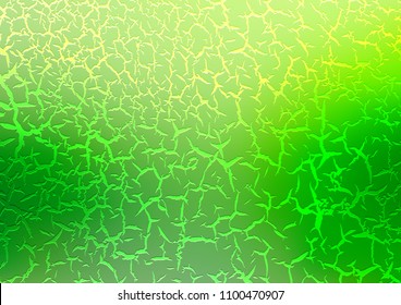 Light Green vector pattern with lava shapes. Shining crooked illustration in marble style. Brand new design for your ads, poster, banner.