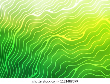 Light Green vector pattern with lava shapes. Colorful illustration in abstract marble style with gradient. Brand new design for your ads, poster, banner.